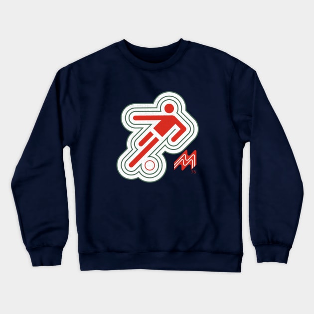 Retro M75 - Montreal International Competitions Football 1975 Crewneck Sweatshirt by LocalZonly